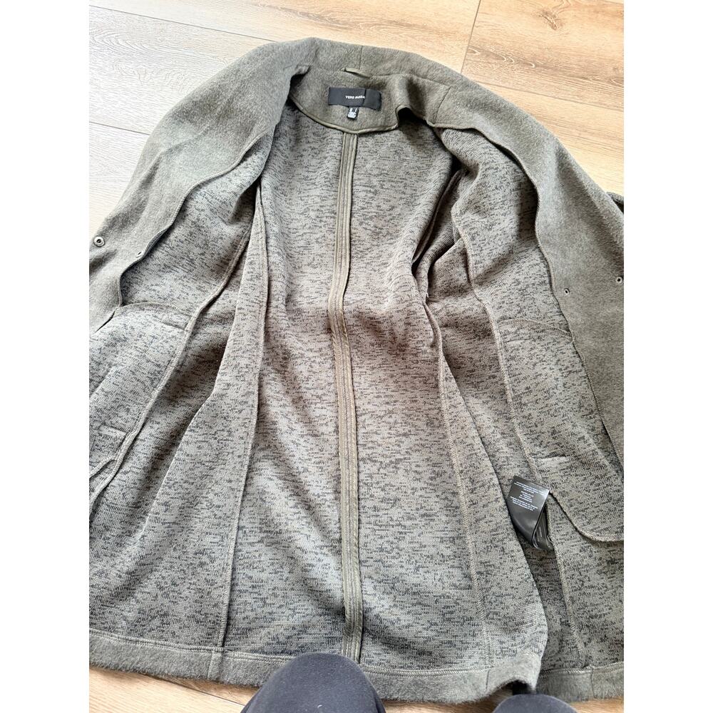 Vero Moda Gray Wrap Belted Coat - Size Small - Picture 7 of 10